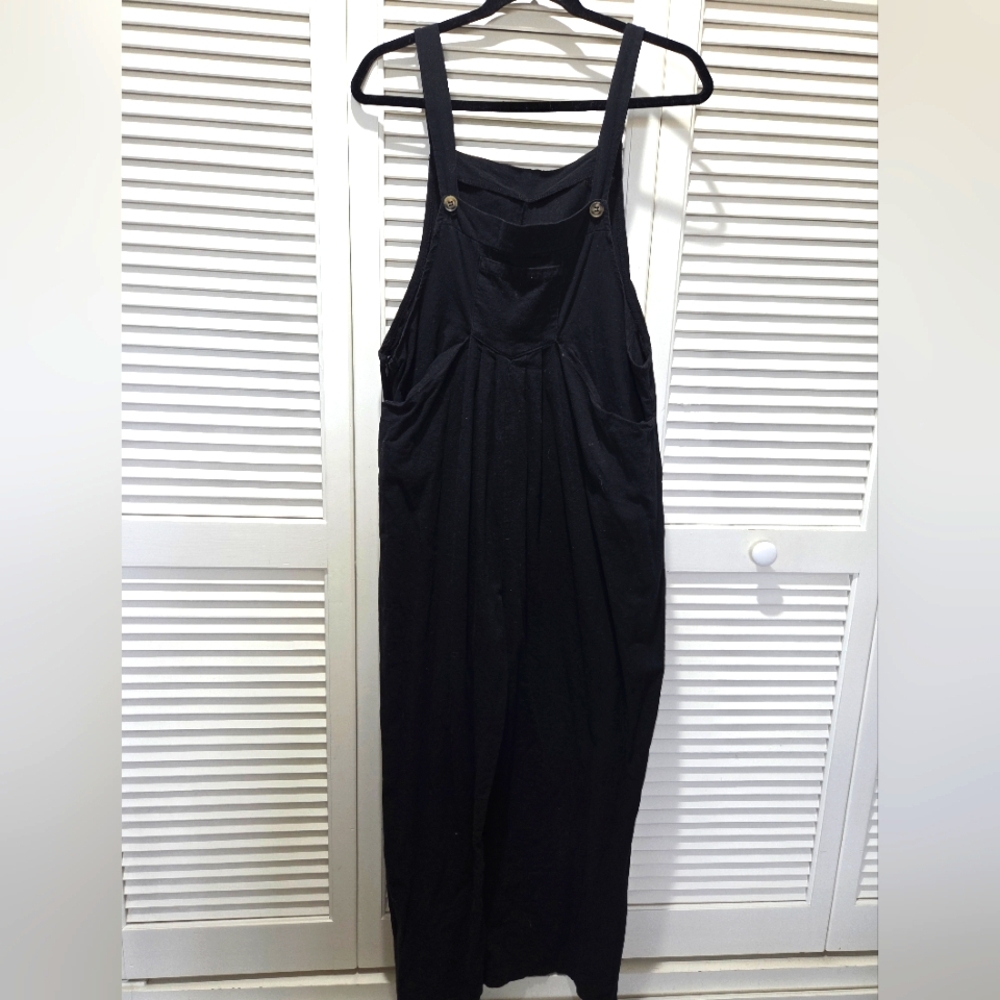 Black Lightweight Overalls/Jumpsuit